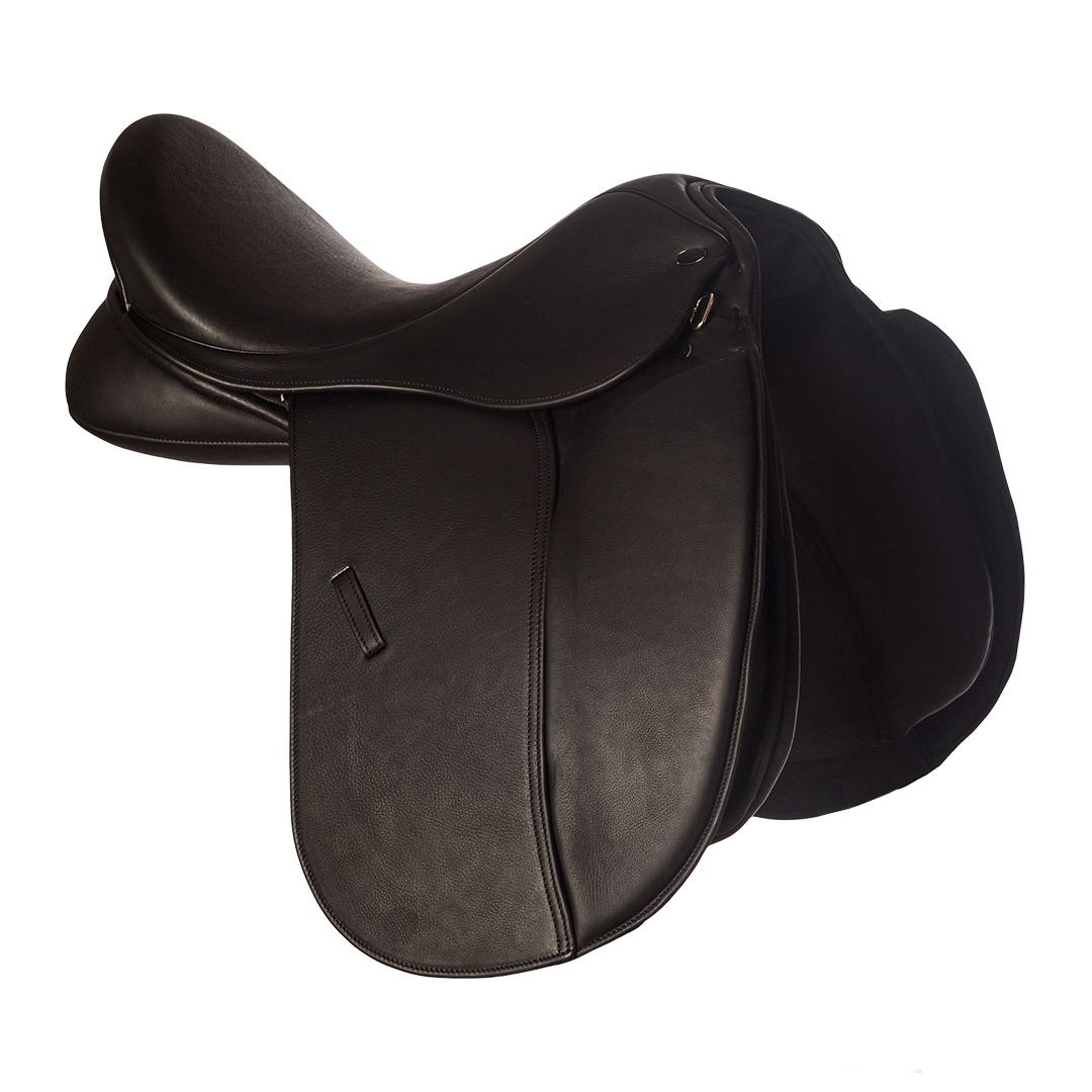 Selle De Dressage Santa Cruz Angela Cuir Noir - Taille 18 Pouces, Très Bon état