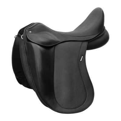 Selle De Dressage Santa Cruz Angela Cuir Noir - Taille 18 Pouces, Très Bon état